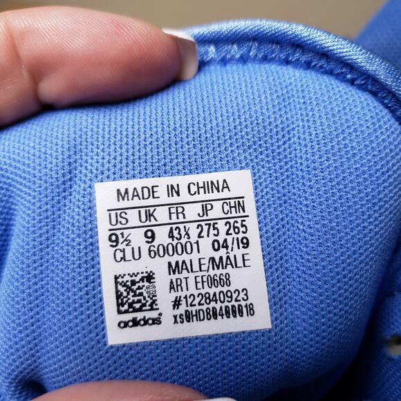 Adidas Men's Size 9.5 Pro Bounce Basketball Athletic Sneakers Light Blue New - Picture 8 of 9